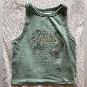 a cropped punta cana tank top from hollister.
